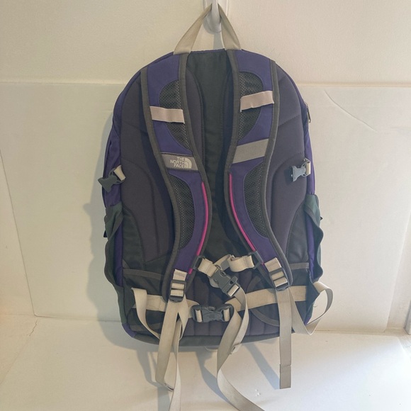 North Face Surge Backpack in Colorblock Pink - Picture 8 of 11